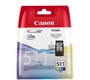 Картридж Canon CL-511, кольоровий, для MP240/250/260/270/280