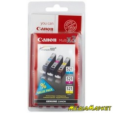 2934B010  Canon CLI-521 Bundle (C,M,Y) MP540/630