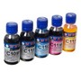 Комплект WWM C10/11SET5-2 чорнил (5*100 г) CANON PGI520BP/CLI52/ PGI425/CLI426/B/C/M/Y