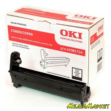 43381724 - Oki C5800/C5900 Black Image Drum (20k)