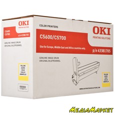 43381705 - Oki C5600/C5700 Yellow Image Drum (20k)