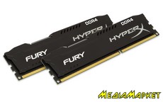 HX426C15FBK2/8 " Kingston HyperX Fury Black 8Gb DDR4 2666MHz (2x4GB)