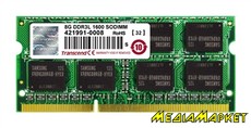 TS1GSK64W6H " Transcend TS1GSK64W6H DDR3 1600 8GB SO-DIMM1.35V, BULK