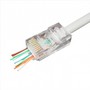 Конектор Cablexpert LC-PTU-01/10 , RJ-45, 8P8C, CAT-5e, неекран. (UTP), з наскрізними отворами, позолочені контакти (10 шт пачка.)