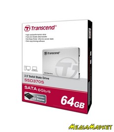 TS64GSSD370S   SSD Transcend SSD370 Premium 2.5"  64GB 7mm