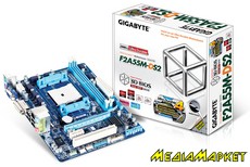 GA-F2A55M-DS2   Gigabyte GA-F2A55M-DS2 sFM2 AMD A55 VGA/DVI mATX