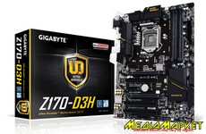 GA-Z170-D3H   Gigabyte GA-Z170-D3H s1151 Z170 4DDR4, HDMI-DVI-VGA, M.2 Socket3, ATX