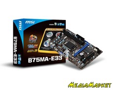 601-7808-010   MSI B75MA-E33 s1155 IntelB75 VGA/HDMI USB3.0 mATX