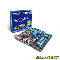 90-MIBBY0-G0EAY00Z   ASUS P5G41T-M LX G41s775 2*DDR34*SATA1*IDEint.VGASB7.1mATX