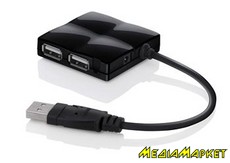 F4U019cwBLK  USB Belkin Travel Hub NPS USB 2.0, 4 ,   , Black