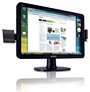 Монітор PHILIPS 190CW8FB, 19' Wide антиблік, TN, 300 кд/м2, 1000:1(DC 3500:1), 5мс, 160/160, D-Sub, USB, чорн