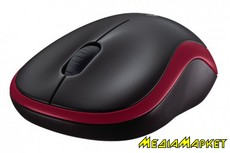 910-002240  Logitech M185 WL () Black/Red