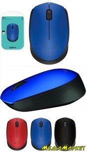 910-004640  Logitech M171 WL () Blue/Black