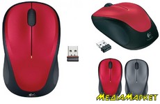 910-002496  Logitech M235 WL () Red