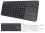  Logitech K400 Plus  WL () Black Ru