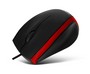 Мишка CROWN CMM-009, USB, чорна з червоним