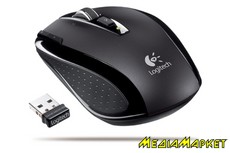 910-001172  Logitech VX Nano Cordless Laser Notebook Mouse, black