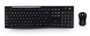 Комплект Logitech Cordless Desktop MK270 Ru, клавіатура + мишка, бездротовий (WL), USB, чорний