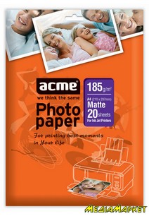 4770070856031  ACME 4770070856031 Photo Paper A4 185 g/m2 20 pack Matte