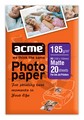 Фотопапір ACME 4770070852286 Photo paper 10x15cm 185 g/m2/A6 20 pack Matte