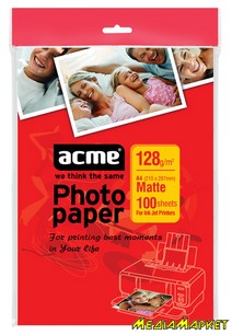4770070859087  ACME 4770070859087 Photo Paper (Value pack) A4 128 g/m2 100 pack Matte