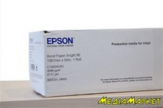 C13S045281  Epson C13S045281 Bond Paper Bright (90) 42"x50m