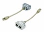 Адаптер Hypernet YT4-U2-U2 Y-адаптер кат 5е RJ-45 на два порти