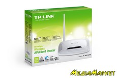 TL-WR743ND  TP-LINK TL-WR743ND Wireless N Router, 2.4GHz, Wi-Fi 802.11n, 4-port Switch, 5Db, POE