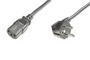 Кабель Digitus AK-440109-018-S живлення, Schuko 90° - C13 (тип PC-186) 1.8м, black
