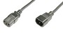 Кабель Digitus AK-440205-018-S живлення для ДБЖ(UPS), тип PC-189 (C14/M - C13/F) 1.8м, black