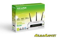 TL-WR941ND  TP-LINK TL-WR941ND WiFi 802.11N 300 / 1 WAN, 4 LAN 10/100, MIMO