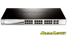 DGS-1210-28P  D-Link DGS-1210-28P 24port 1Gbit,  4Combo/ SFP,  PoE,  Smart