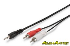 AK-510300-025-S  ASSMANN AK-510300-025-S  (jack 3.5-M/RCA-Mx2) Stereo Cable 2.5