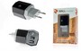 Зарядний пристрій 2E 2E-WCRT58-B Dual USB Wall Charger (220В, 3.4A), black
