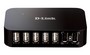 Концентратор USB D-Link DUB-H7, 7-ми портовий, USB2.0, кабель 1.7м