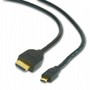 Кабель Gembird CC-HDMID-6 HDMI V.1.3, папа/micro-папа (D-тип), з позолоченими коннекторами, 1.8 м, поліетиленова упаковка