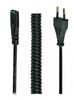 Кабель Cablexpert PC-C1-VDE-1.8M силовий, CEE7/16-C1, спіральний, 1.8 м, VDE, 2*0.75 мм кв.