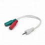 Кабель Cablexpert CCA-417W стерео аудио 3.5мм 4-pin M/F 3.5 мм + микрофон