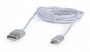 Кабель Cablexpert CCB-USB2AM-mU8P-6 USB 2.0, A-тато/Lightning+microUSB, 1.8 м, з обплетенням та металевими роз