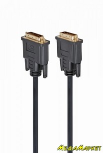 CC-DVI2-BK-6  Cablexpert CC-DVI2-BK-6, DVI, 24/24 (dual link), 1.8 
