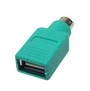 Перехідник VALUE 12.99.1072-25 PS/2 to USB Adapter, green