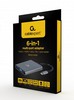 Док-станцiя Cablexpert A-CM-COMBO6-01 USB-C 6-в-1 (Hub3.1/HDMI/VGA/PD/картрідер/стерео аудіо), сірий