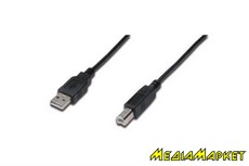 84125  Digitus EDNET USB 2.0 (AM/BM) 1.8m, black