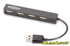 85040  USB Digitus EDNET 4 , USB 2.0, Black