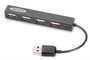 Концентратор USB Digitus EDNET 4 порти, USB 2.0, Black