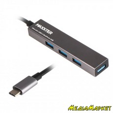 HU3C-4P-02  USB Maxxter HU3C-4P-02 USB 3.0 Type-  4 , , -