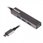 Концентратор USB Maxxter HU3C-4P-02 USB 3.0 Type-С на 4 порти, метал, темно-сірий
