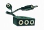 Аудiо-кабель Gembird CC-MIC-1 перехідник 3.5мм/3х3.5мм мама, довжина 1м