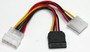 Кабель Gembird CC-SATA-PSY2 кабель живлення (Molex) папа/мама+SATA кабель живлення, 135 мм