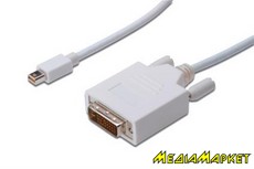 AK-340305-010-W  Digitus ASSMANN MiniDisplayPort to DVI (AM/AM) 1.0m, white